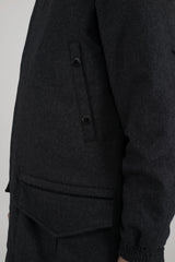 Orwell - Black Recycled Wool / Cashmere